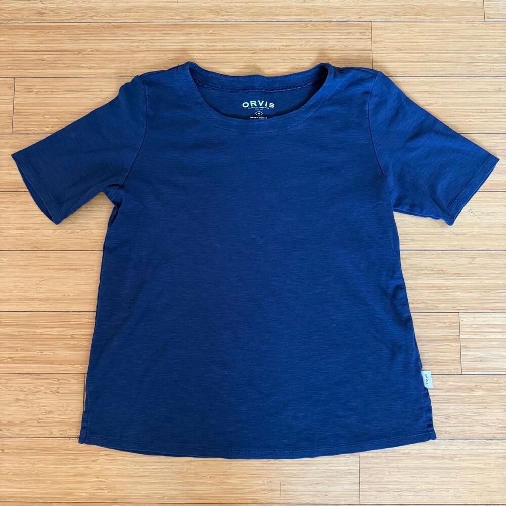 Orvis Blue Short Sleeve T-Shirt Men's Medium